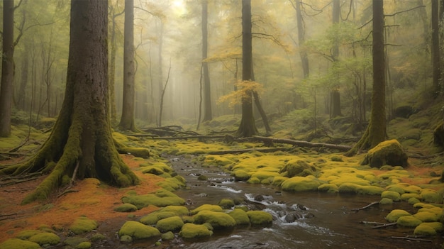 Im geheimnisvollen dunklen Wald