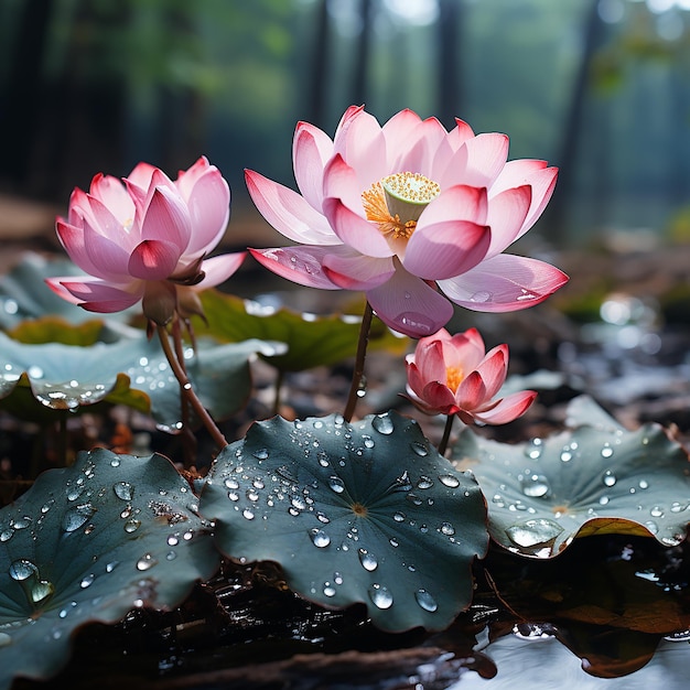 Im_Sommer_the_lotus_flowers_in_the_lotus_pond_are_buddin