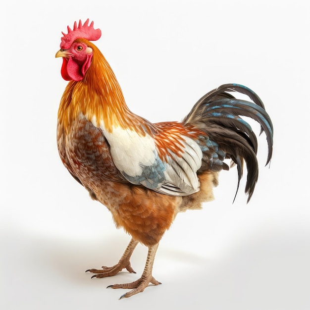 Foto imagem 3d de uma galinha