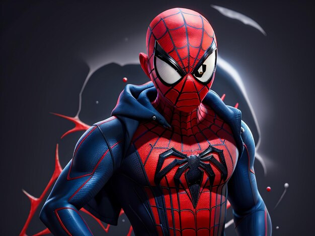 Foto imagem 3d do homem-aranha