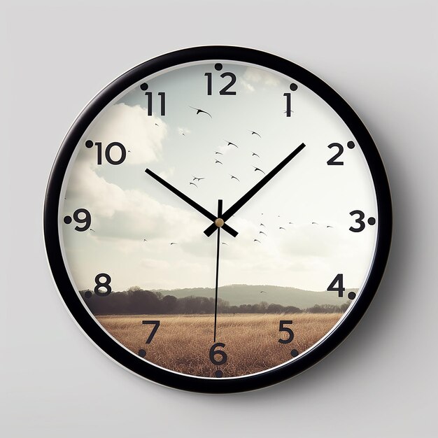 Imagem 3d do stylish clock renderizado feita com ia gerativa
