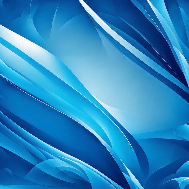 imagem abstrata azul com linhas e ondas generativas ai