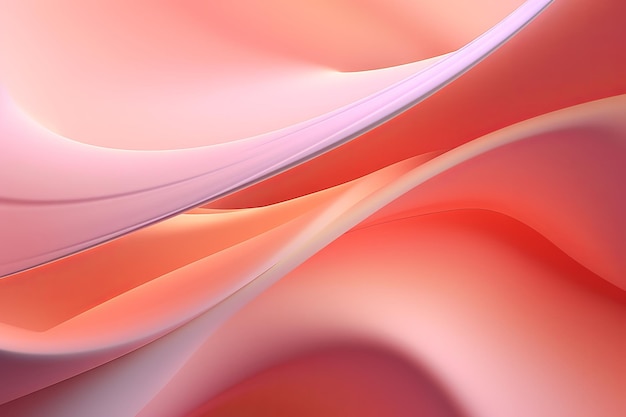 Imagem abstrata com formas curvas e uma mistura de tons rosa claro que criam um fundo hipnotizante