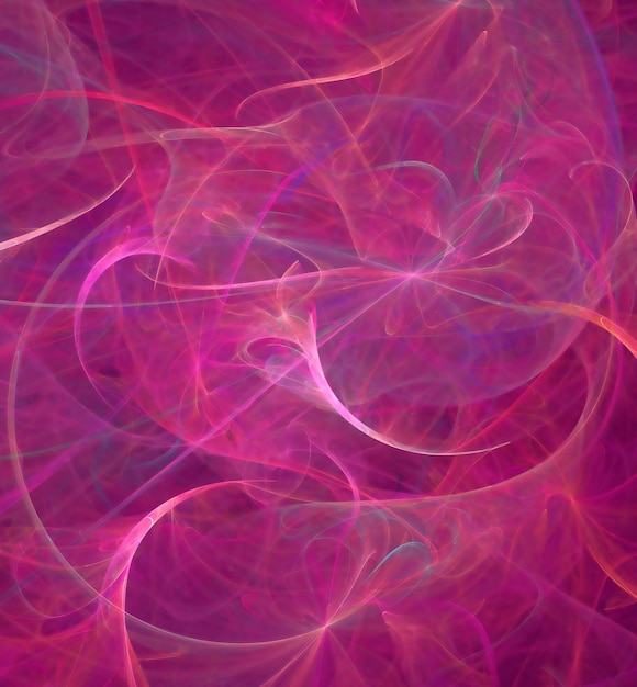 Imagem abstrata de fractal rosa