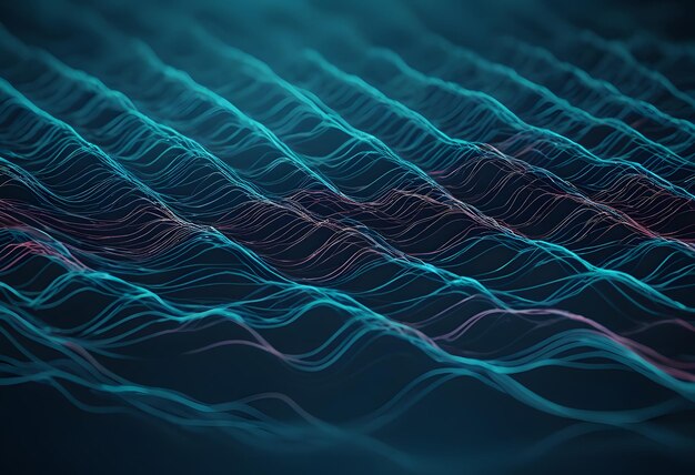 Imagem abstrata de fundo de ondas eletricas