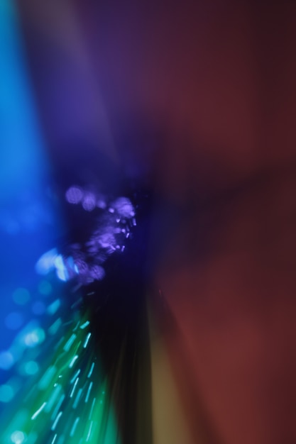 Foto imagem abstrata do clarão de iluminação com lente