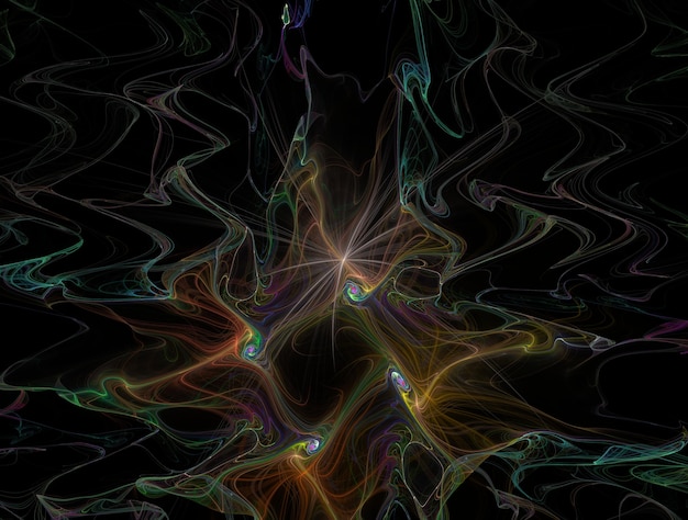 Imagem abstrata imaginativa de fundo fractal