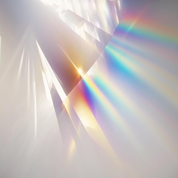 Imagem Arafed de uma luz brilhante brilhando através de uma janela generativa ai