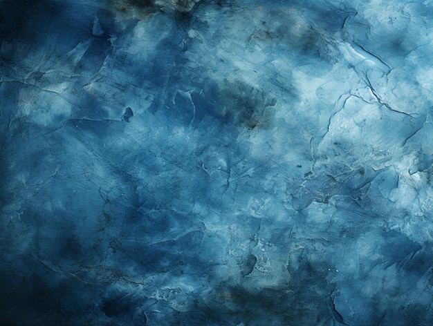 Imagem Arafed de uma pintura azul e branca com uma borda preta generativa ai
