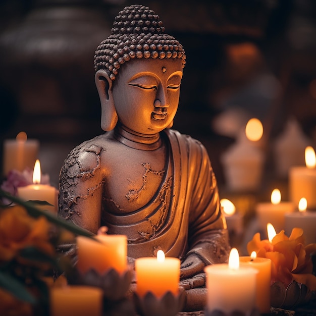 Imagem cativante de um Buda