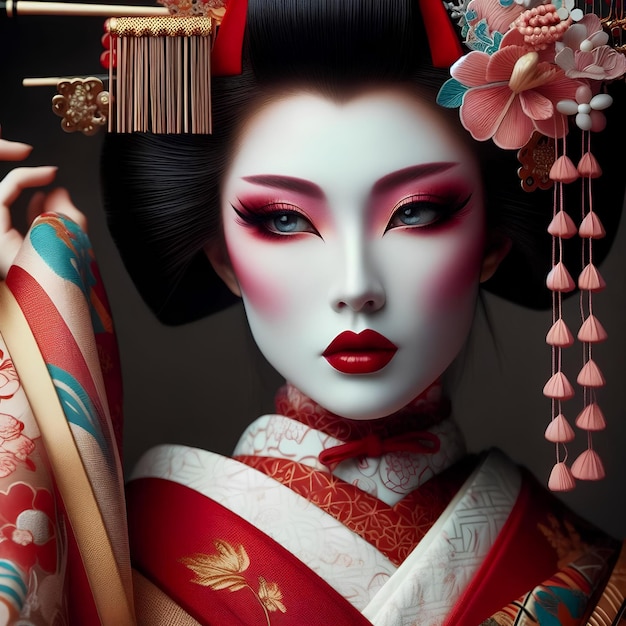 imagem cinematográfica de uma geisha 11