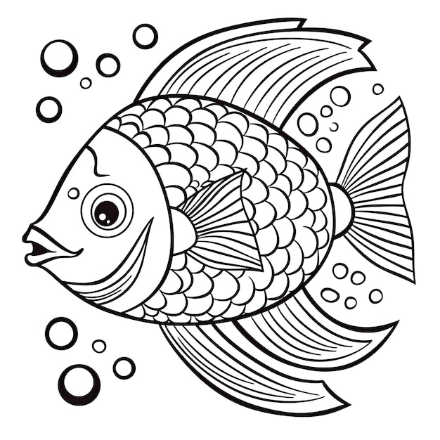 Imagem colorida em preto e branco de um peixe enlatado