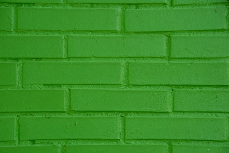 Foto imagem completa da parede verde