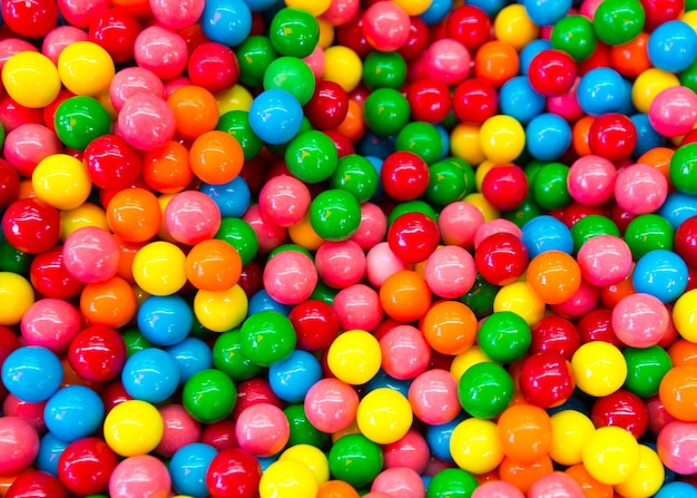 Imagem completa de doces coloridos