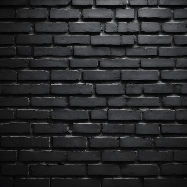 Foto imagem da textura da parede de tijolos pretos