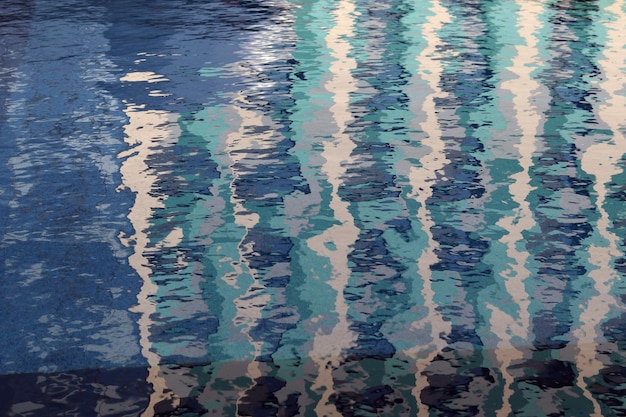 imagem de água com cores pastel de reflexão