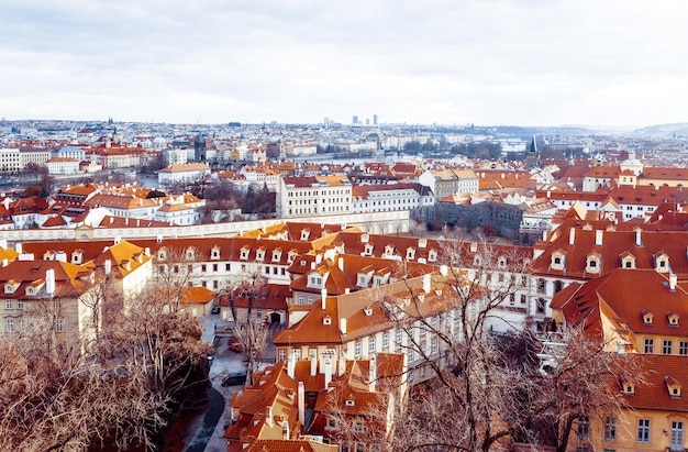 Imagem de alto ângulo da paisagem da cidade