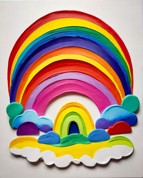 Foto imagem de arco-íris fundo abstrato