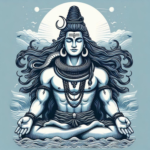 Imagem de arte vetorial do Senhor Mahadev