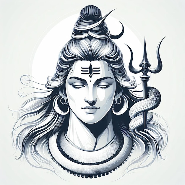 Foto imagem de arte vetorial do senhor mahadev