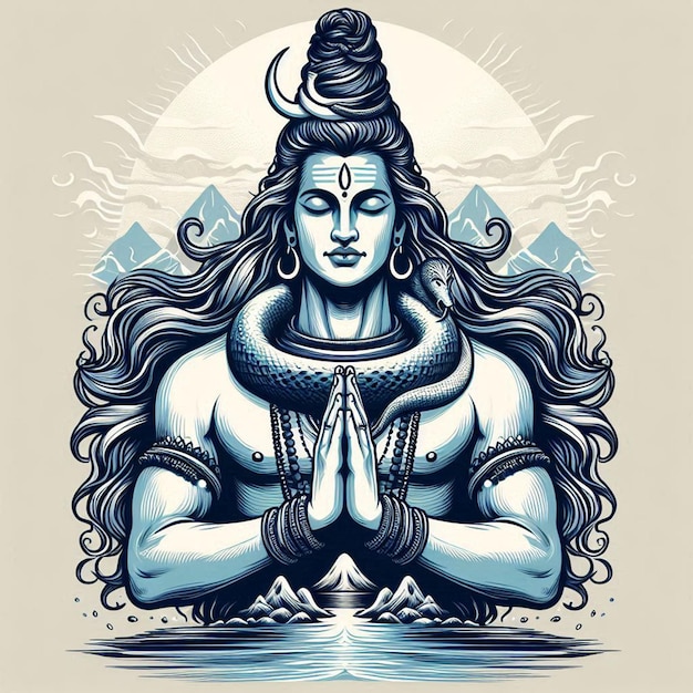 Imagem de arte vetorial do Senhor Mahadev