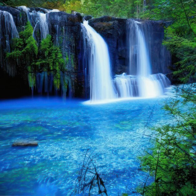 Foto imagem de cachoeira criada por ia