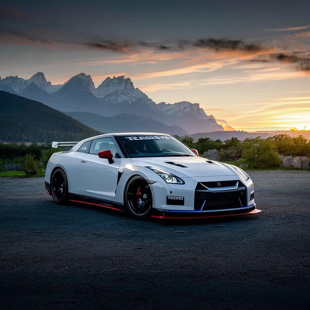 Foto imagem de carro nissan gtr 4