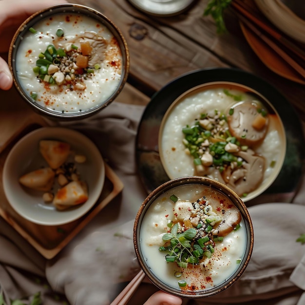 Imagem de comida japonesa que chawanmushi e bom se aplicam para o livro de menus