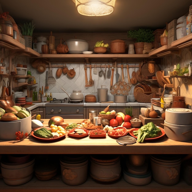 Foto imagem de cozinha na cozinha