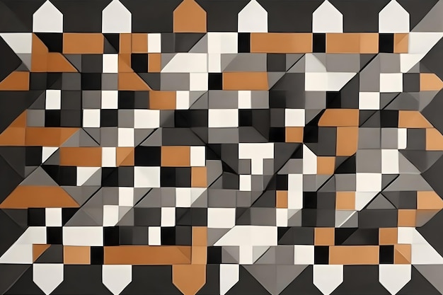 Imagem de design de padrão xadrez sem costura gerada por Ai