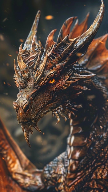imagem de dragão gerada por inteligência artificial ultra realista