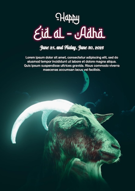 imagem de eid al adha com cabra gostei