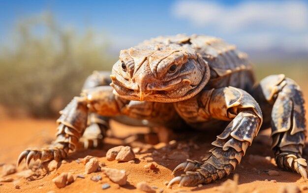 Imagem de escorpião venenoso do deserto