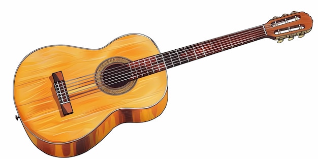 imagem de estoque de uma guitarra em um fundo isolado simples e uma imagem