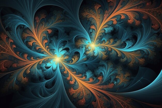 Imagem de fundo abstrata de fractal imaginário