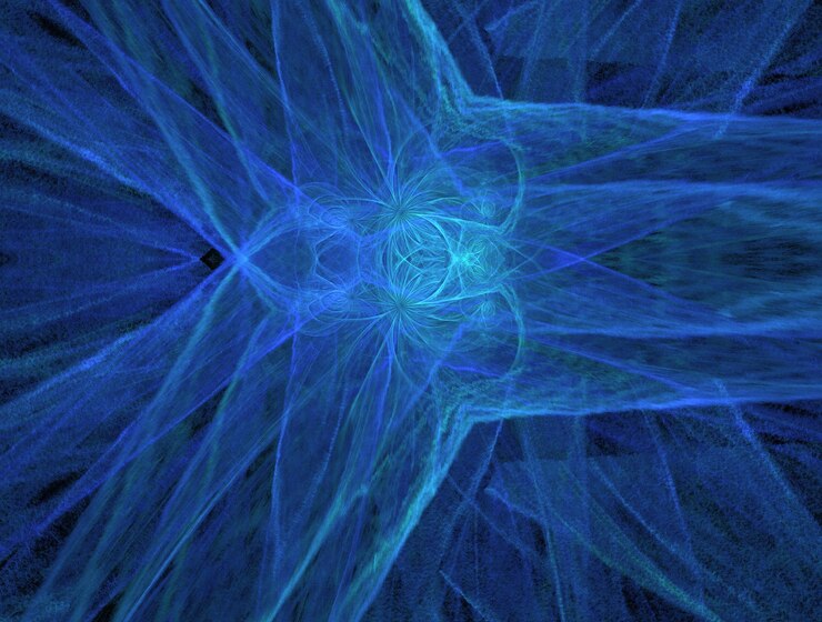 Foto imagem de fundo abstrata de fractal imaginário