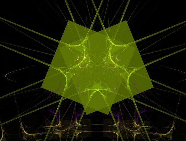 Foto imagem de fundo abstrata de fractal imaginário