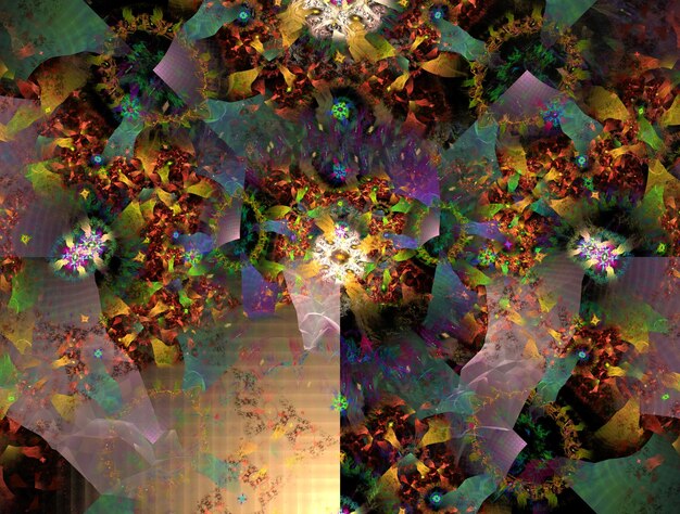 Imagem de fundo abstrata de fractal imaginário