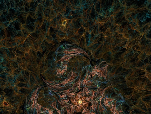 Foto imagem de fundo abstrata de fractal imaginário