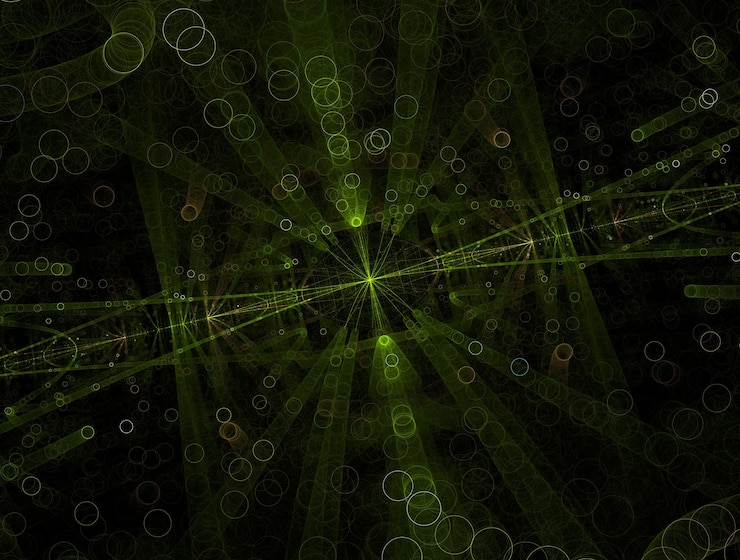 Foto imagem de fundo abstrata de fractal imaginário