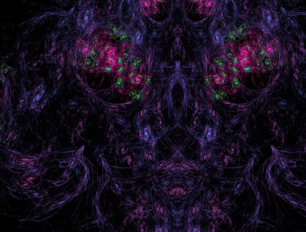 Foto imagem de fundo abstrata fractal imaginária