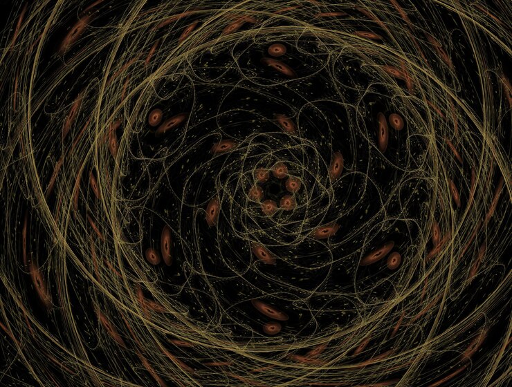 Foto imagem de fundo abstrata fractal imaginária