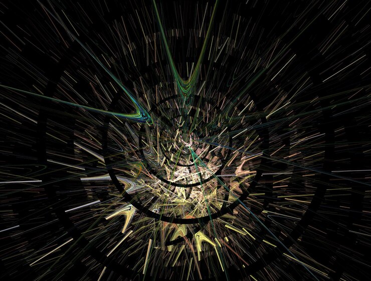 Foto imagem de fundo abstrata fractal imaginária