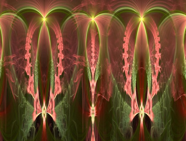 Foto imagem de fundo abstrato fractal imaginário