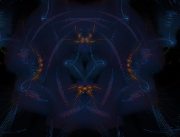 Imagem de fundo abstrato fractal imaginário