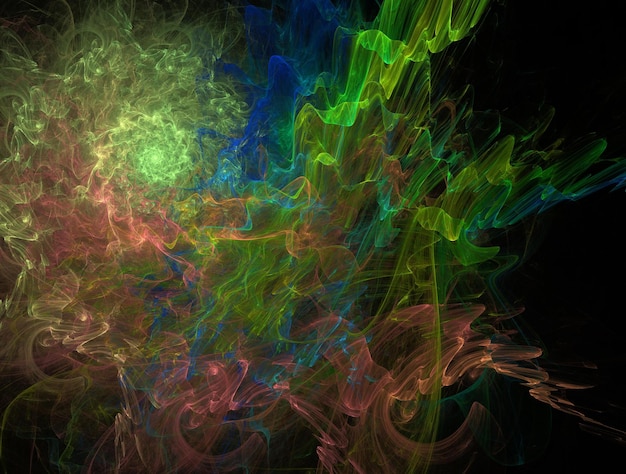 Imagem de fundo abstrato fractal imaginário