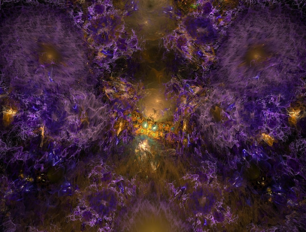 Imagem de fundo abstrato fractal imaginário