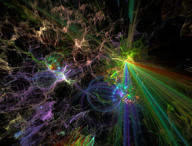 Imagem de fundo abstrato fractal imaginário