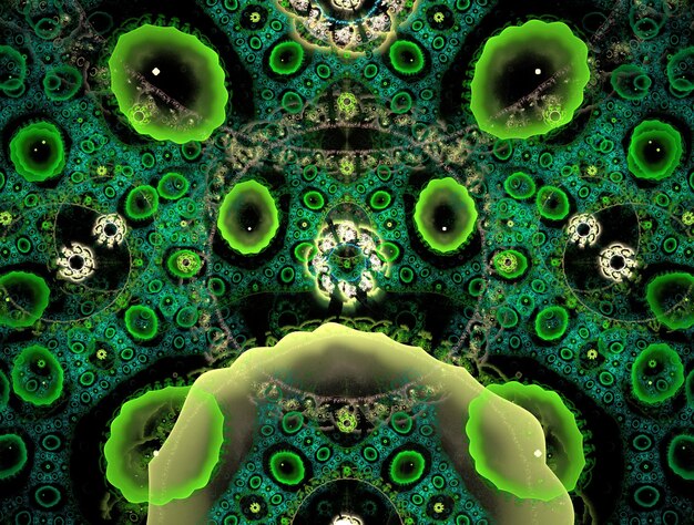 Imagem de fundo abstrato fractal imaginário