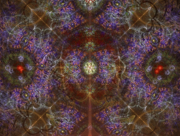 Imagem de fundo abstrato fractal imaginário